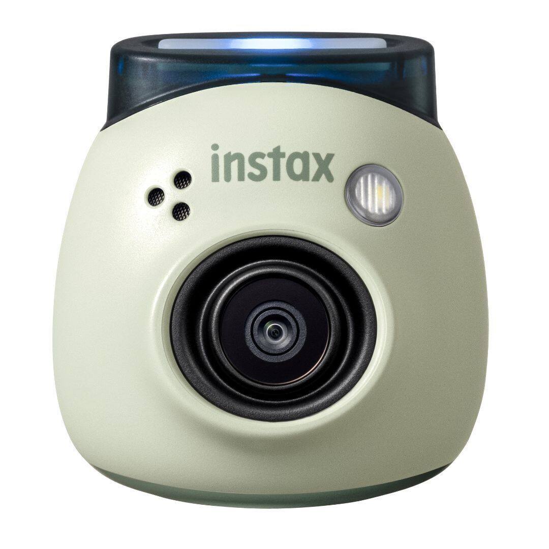 Front. Fujifilm - Fujifilm Instax Green Pal Link 2 Camera & Printer with Soft Lavender Film Bundle.
