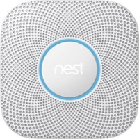 Google - Nest Protect 2nd Generation Smart Smoke/Carbon Monoxide Wired Alarm - White - Angle_Zoom