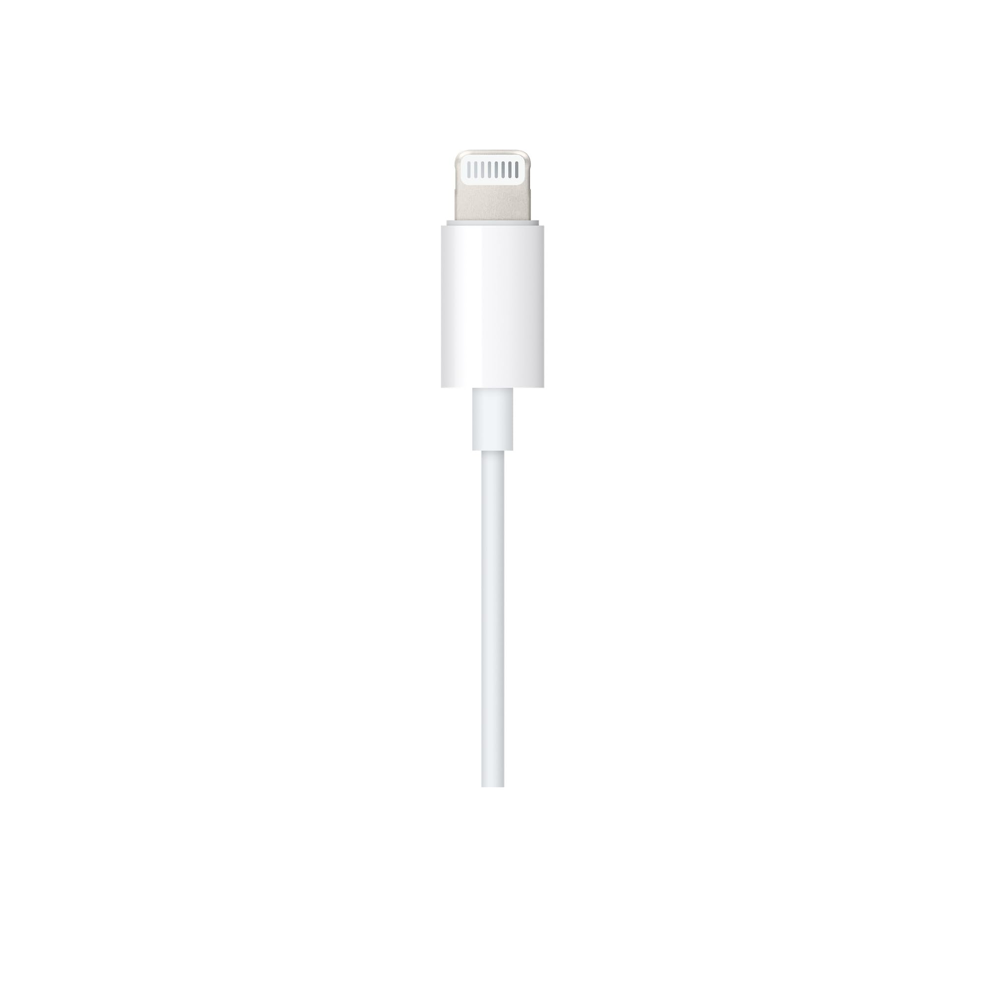 Alt View 2. Apple - Apple Lightning to 3.5 mm Audio Cable (1.2m) - White - White.