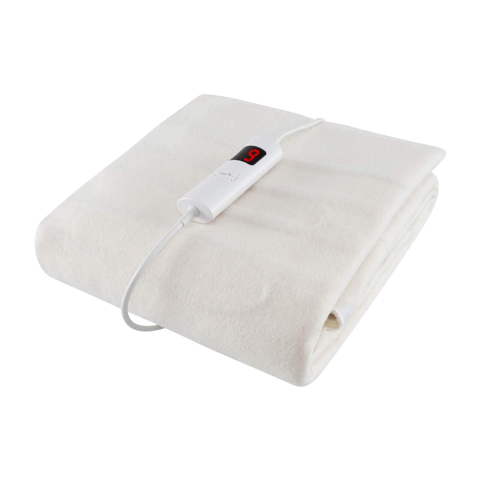 Front. Costway - Electric Heated Mattress Pad Safe Twin 8 Temperature 10h Timer - White.