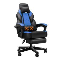 ThinkLink Electronic - Stylish Modern Premium High Gaming Chair Computer Adjustable Racing With Adjustable Ergonomic Swivel - Blue