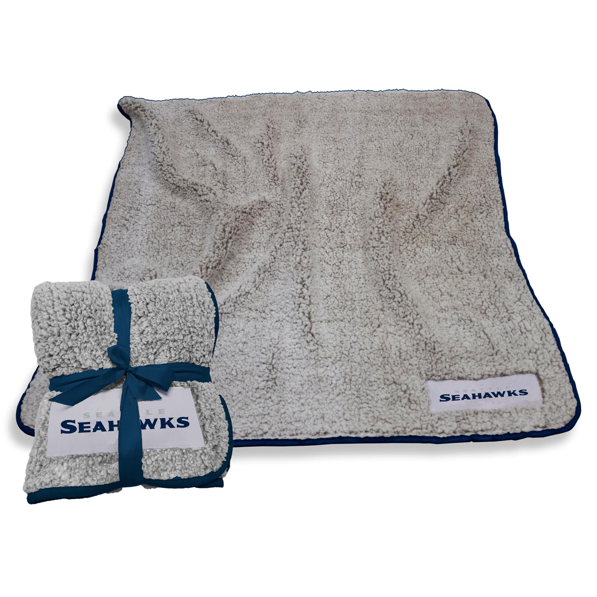 Logo Brands - Seattle Seahawks 50" x 60" Frosty Fleece Team Blanket - Multicolor