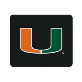 OTM Essentials - Miami Hurricanes Primary Logo Mouse Pad - Black