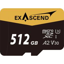 Exascend - Catalyst UHS-I V30 microSDXC Memory Card - 512GB, Card