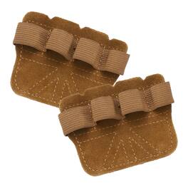 Unique Bargains - Anti-Slip Workout Grip Pads, Lifting Grips Pads Weight Gloves for Men Women, 2pcs Cowhide - For Gym - Brown