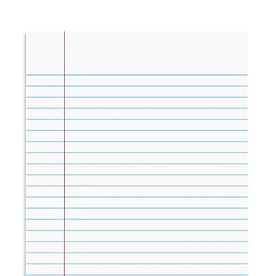 Alt View 5. Staples - Staples Notepads, 5" x 8", Narrow Ruled, White, 50 Sheets/Pad, Dozen Pads/Pack (ST57330) - White.