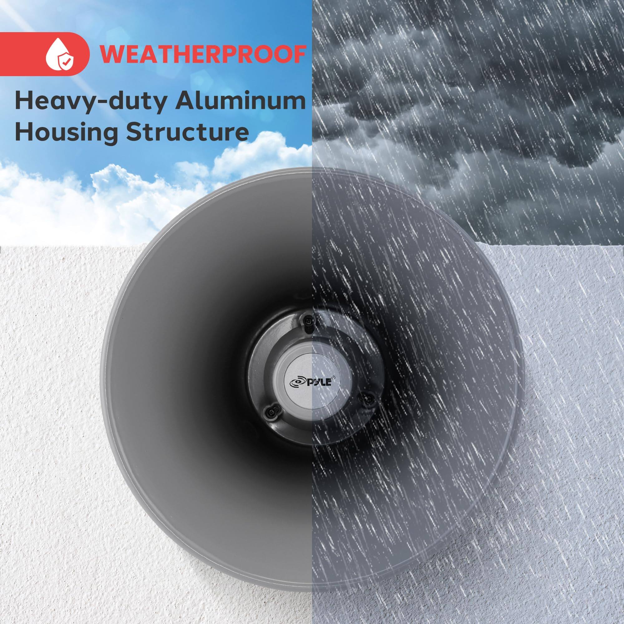 WEATHERPROOF Heavy-duty Aluminum Housing Structure PYLE