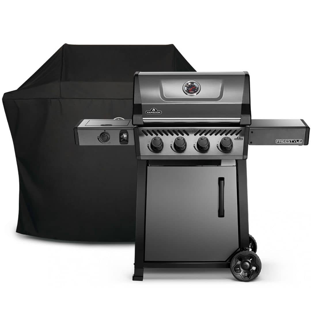 Napoleon - Freestyle 425 Propane Gas Grill with Cover - Graphite Gray - Angle_Zoom