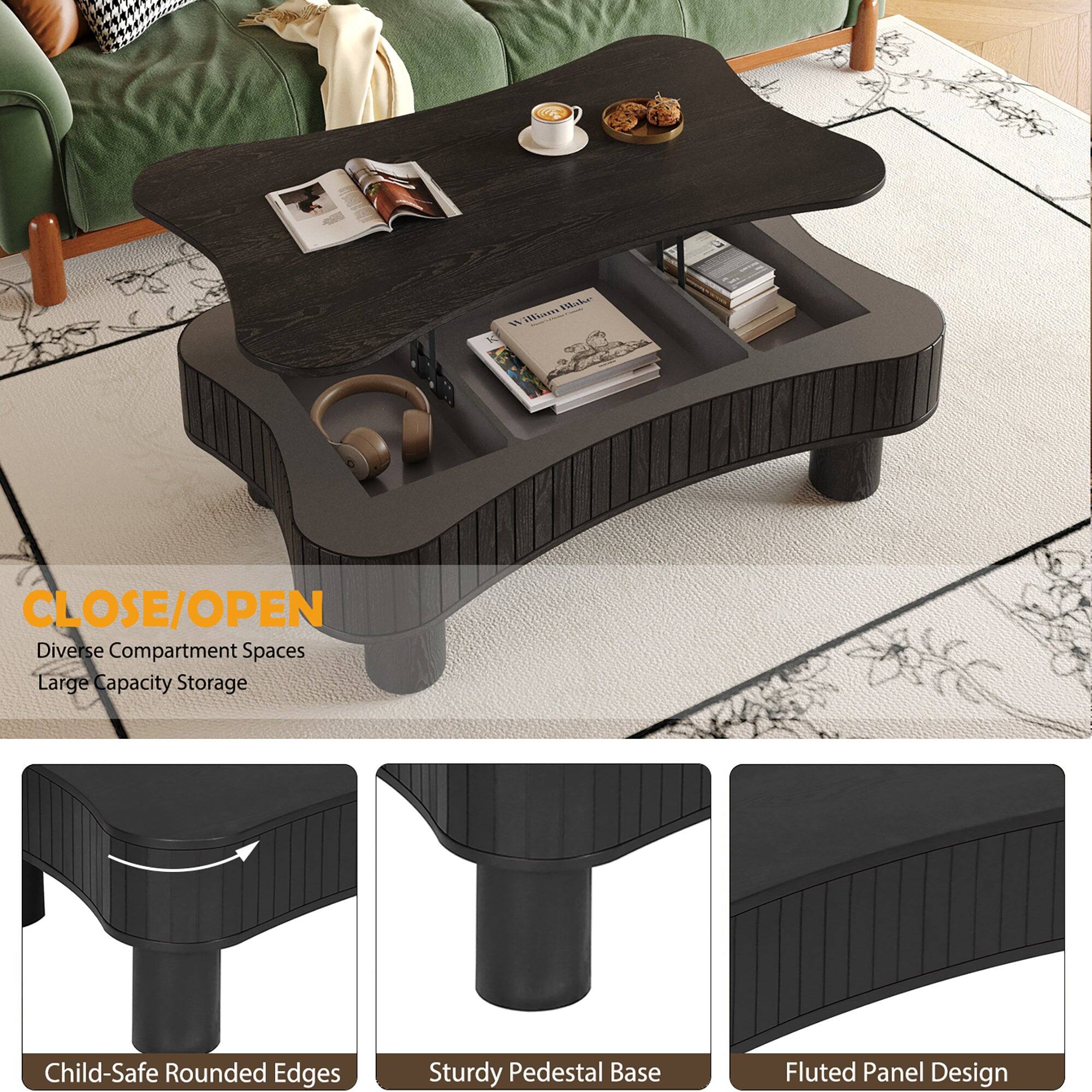 Vku 1082

- CLOSE/OPEN
- Diverse Compartment Spaces
- Large Capacity Storage
- Child-Safe Rounded Edges
- Sturdy Pedestal Base
- Fluted Panel Design