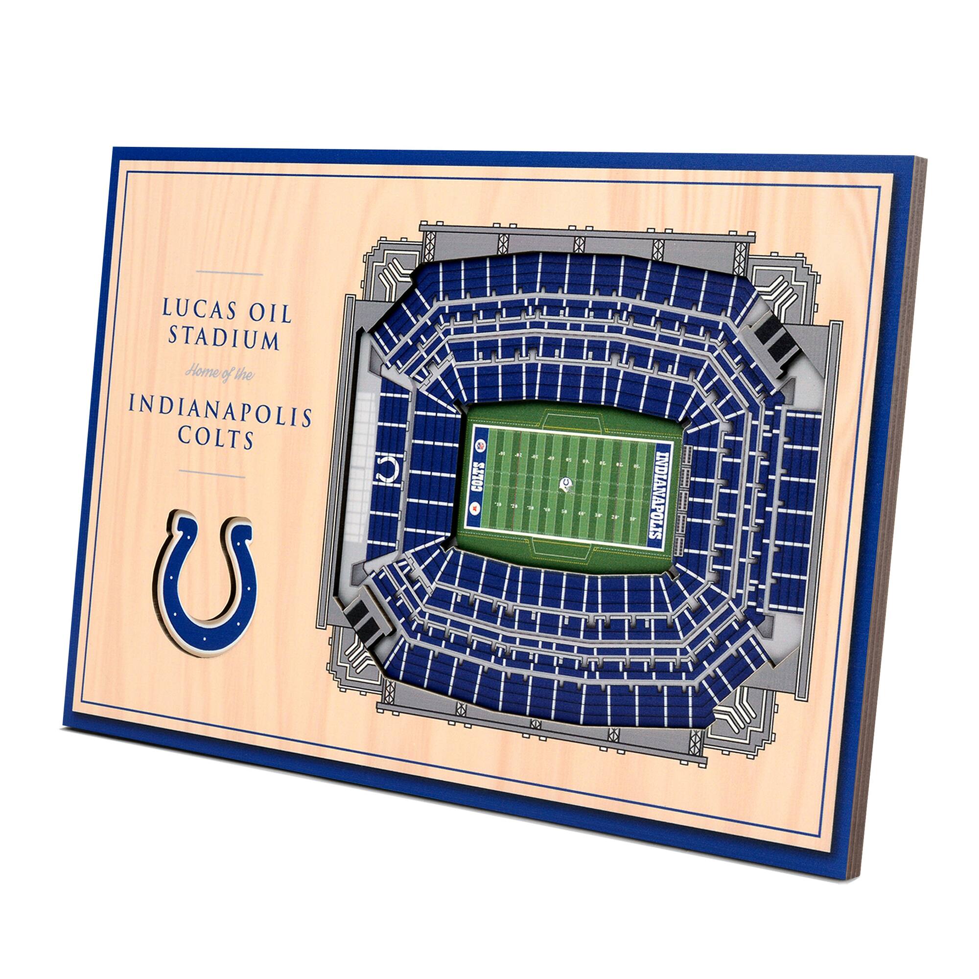 Indianapolis Colts 14'' x 10.5'' 3D StadiumViews Desktop Display