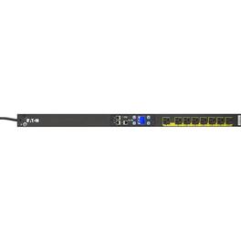 Eaton - Managed Rack PDU 1.92 kW max 120V 16A 0U 8 Outlet Single-Phase PDU - Switched - NEMA 5-20P, NEMA L5-20P - 8 x NEMA - Black