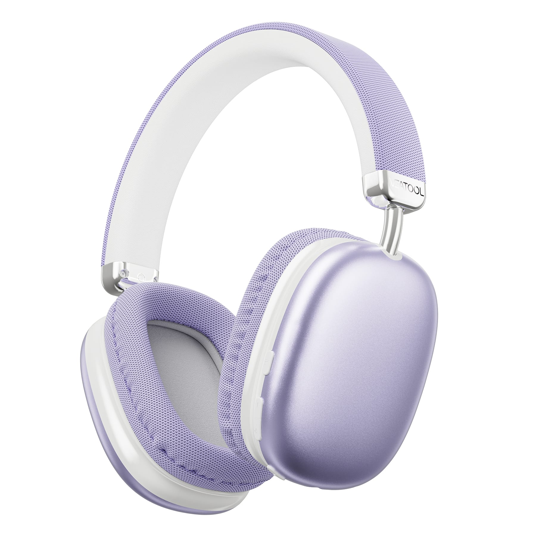 VEAT00L - SY-BT1632 Over-Ear Bluetooth Headphones: 40mm Bass Driver, Bluetooth 5.3 Dual-Mode, 40hr Battery, Comfort Fit - Purple