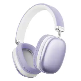 VEAT00L - SY-BT1632 Over-Ear Bluetooth Headphones: 40mm Bass Driver, Bluetooth 5.3 Dual-Mode, 40hr Battery, Comfort Fit - Purple