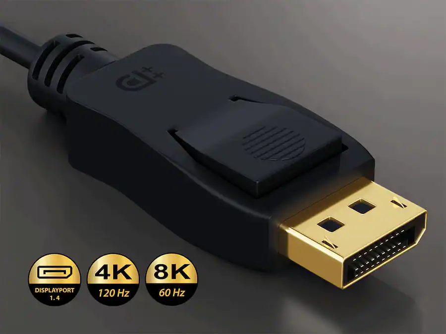 Latching Mini Displayport Cable Leader DisplayPort 1.4 Cable, 8K 60Hz 4K 144Hz HBR3 Latching for ...