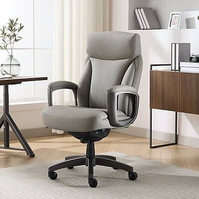Alt View 1. La-Z-Boy - La-Z-Boy Arcadian Ergonomic Bonded Leather Swivel Executive Chair, Beige (60008-BGE) - Beige.