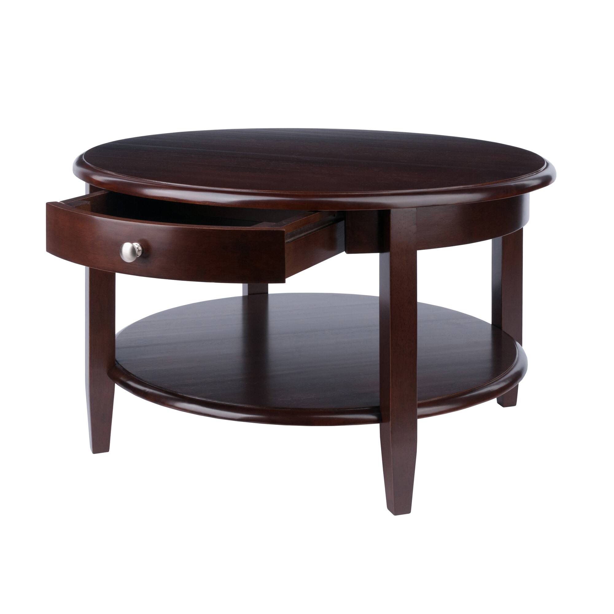 Alt View 1. Winsome Wood - Concord Round Coffee Table - Walnut.