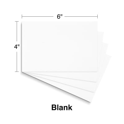 Alt View 3. Staples - 4" x 6" Index Cards, Blank, 500/Pack - White.