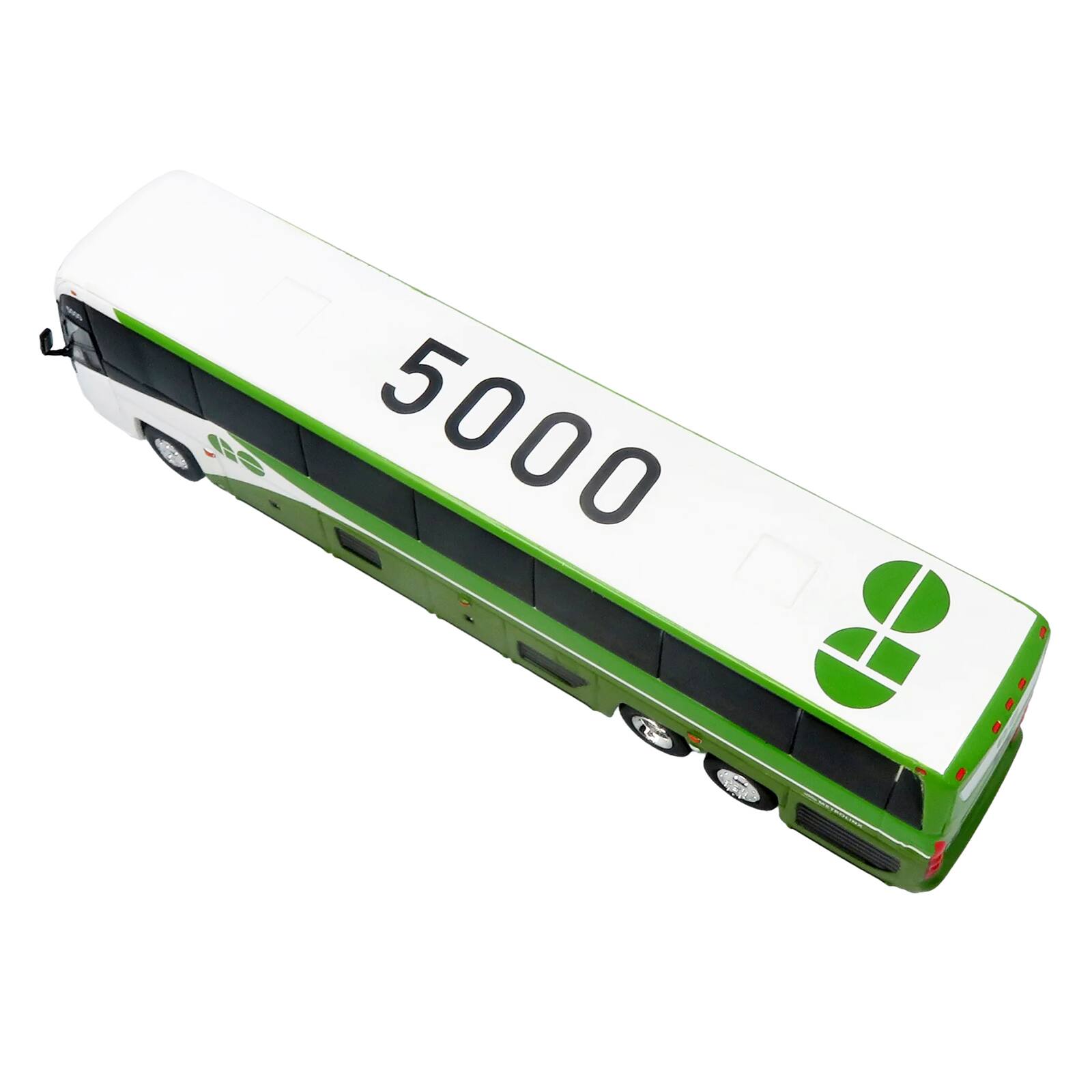Alt View 5. Iconic Replicas - MCI D4520 Commuter Coach Bus "GO Transit" Green and White 1/87 (HO) Scale Diecast Model by Iconic Replicas.