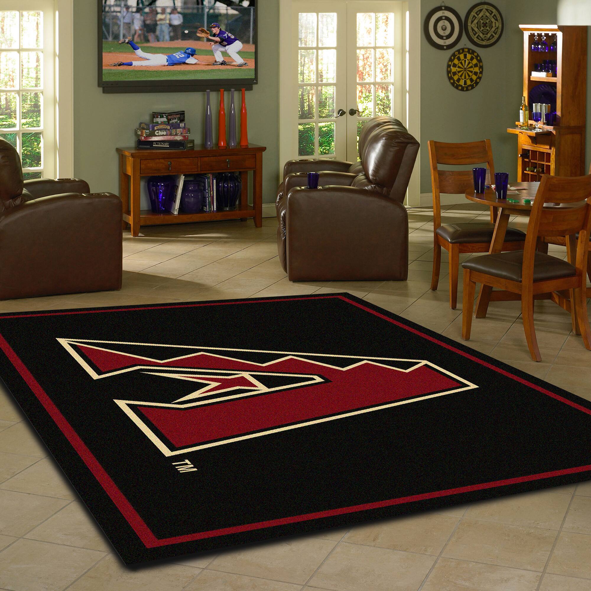 Alt View 1. Imperial - Arizona Diamondbacks 7'8'' x 10'9'' Spirit Rug - Multicolor.