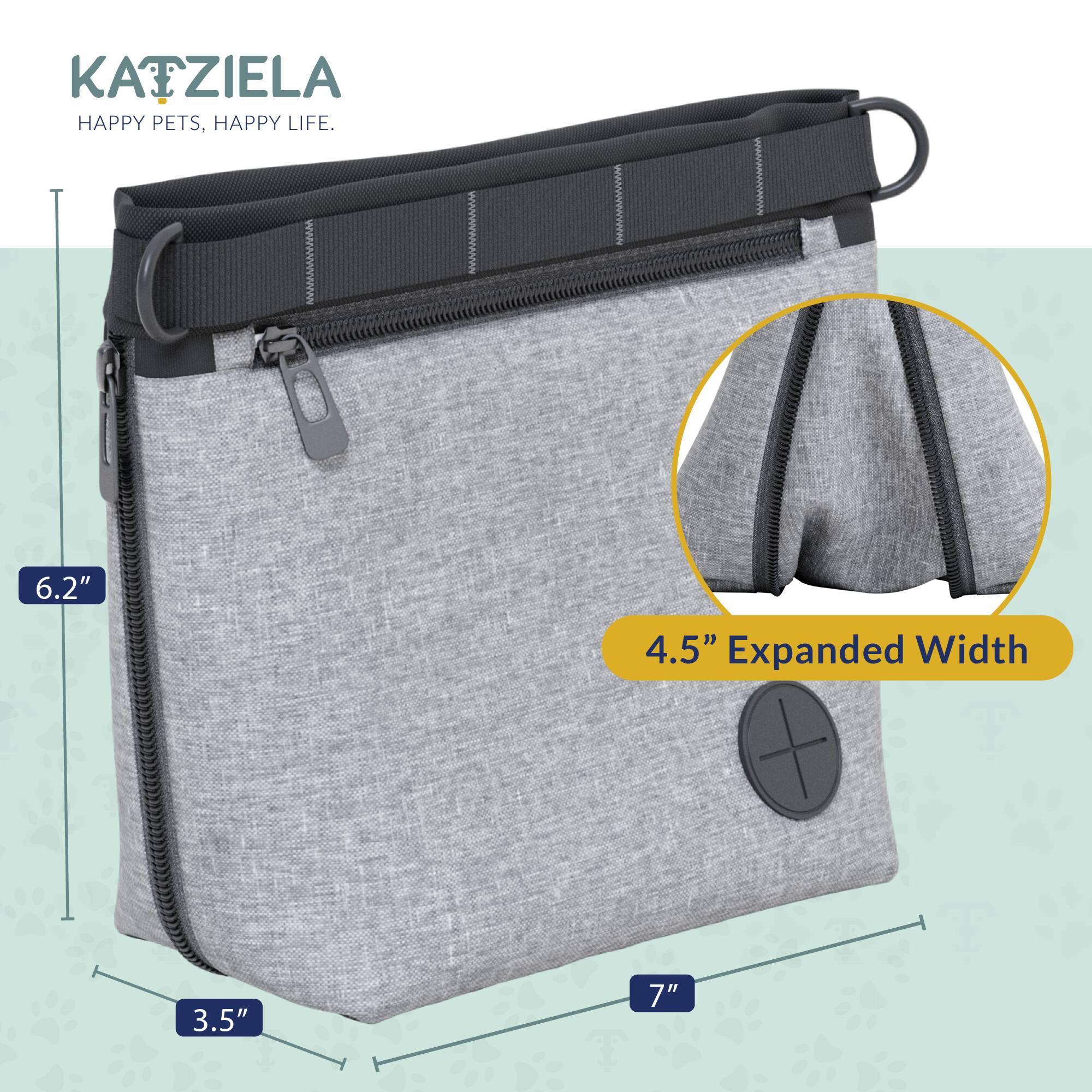 KATZIELA  
HAPPY PETS, HAPPY LIFE.  

6.2"  
4.5" Expanded Width  
3.5"  
7"