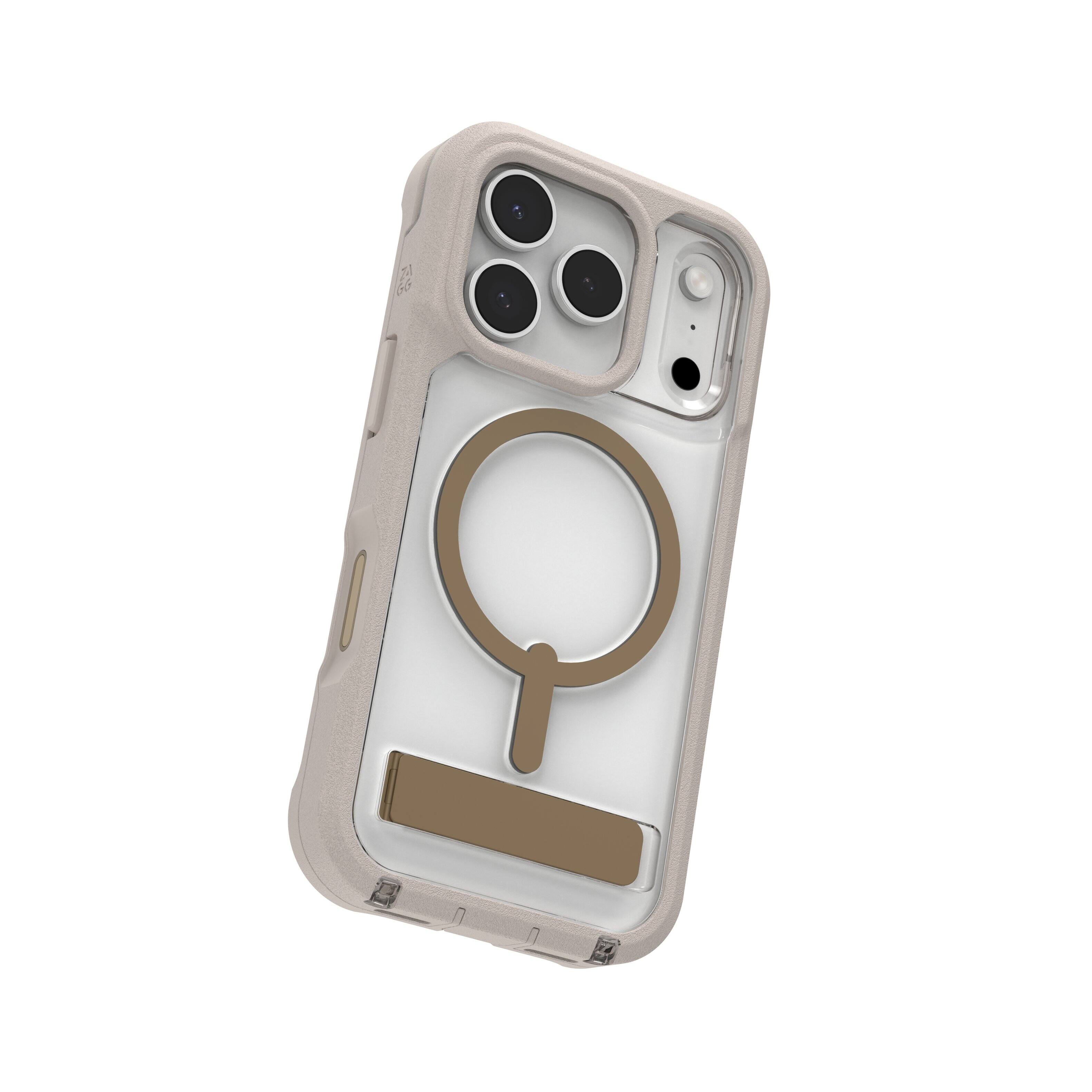 Alt View 16. ZAGG - Rainier Snap with Kickstand for Apple iPhone 17 Pro - Sandstone.