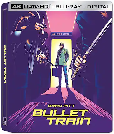 Front. Bullet Train (Steelbook) - 4K Blu-Ray.