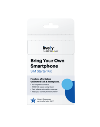 Lively® - Lively SIM/eSIM– Unlimited Talk and Text with Access to Exclusive Services - Gold - Front_Zoom