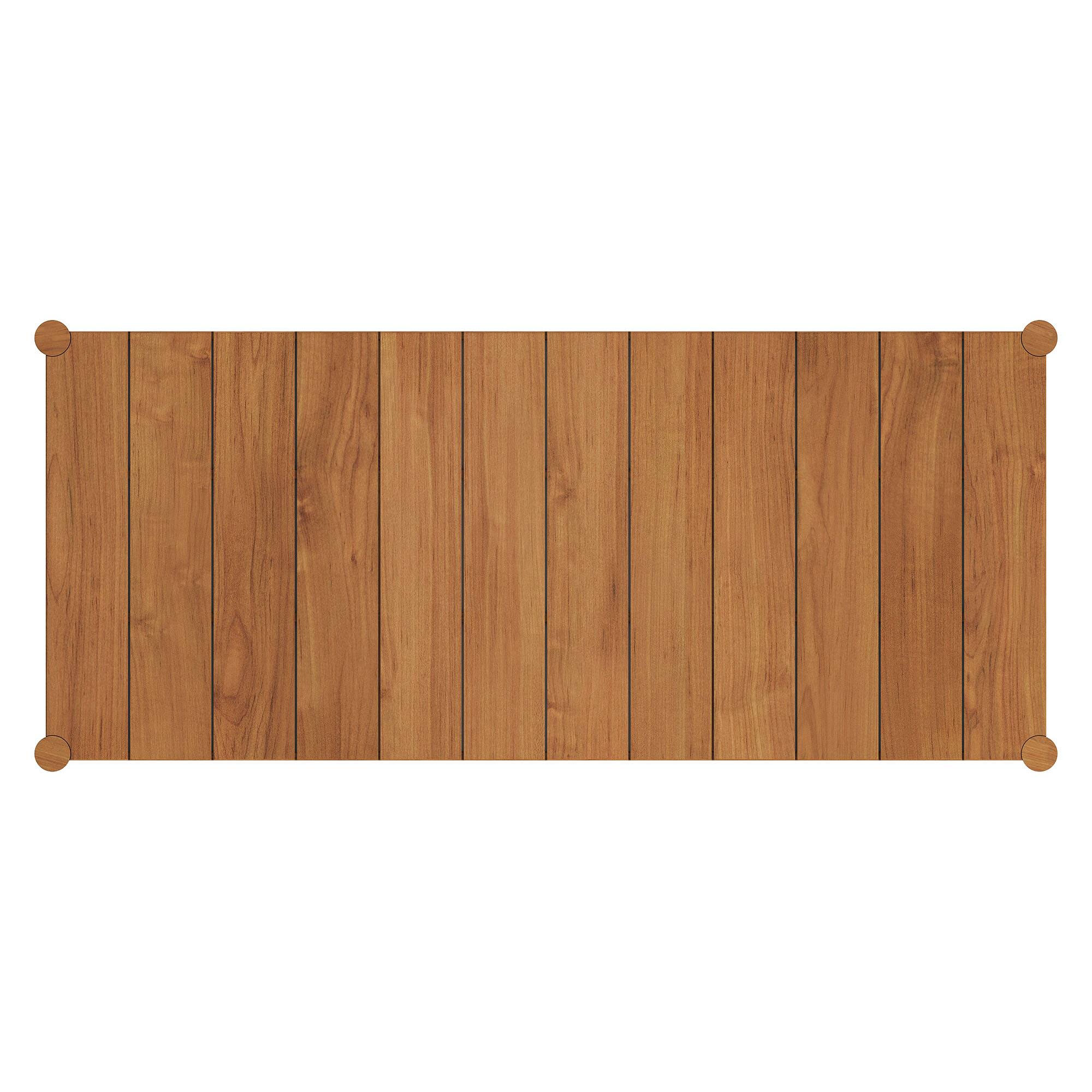 Alt View 4. Modway - Eleni 89-Inch Outdoor Patio Teak Wood Dining Table by Modway - Natural.