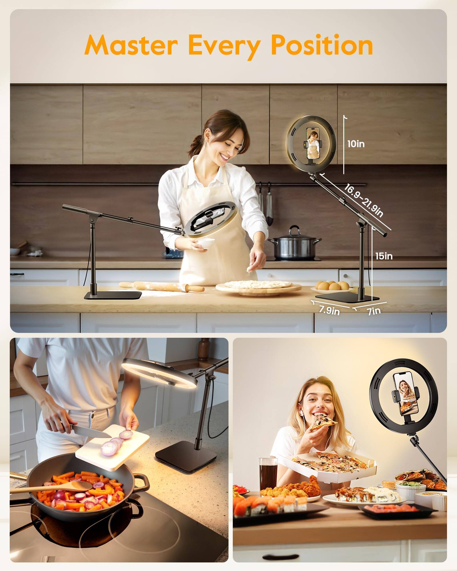 Master Every Position

10in  
16.9-21.9in  
15in  
7.9in  
7in