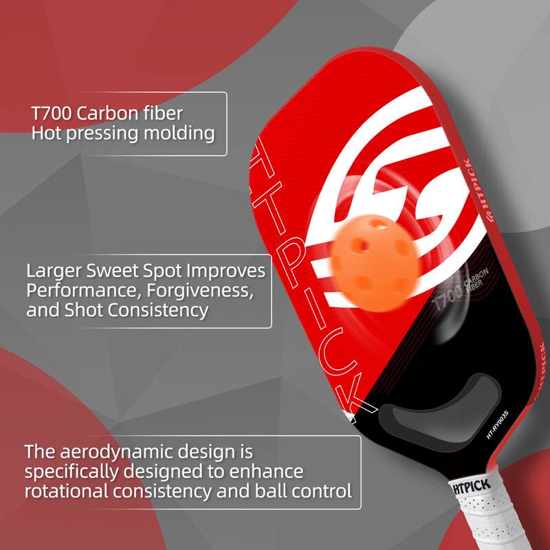 T700 Carbon fiber  
Hot pressing molding  

Larger Sweet Spot Improves Performance, Forgiveness, and Shot Consistency  

The aerodynamic design is specifically designed to enhance rotational consistency and ball control