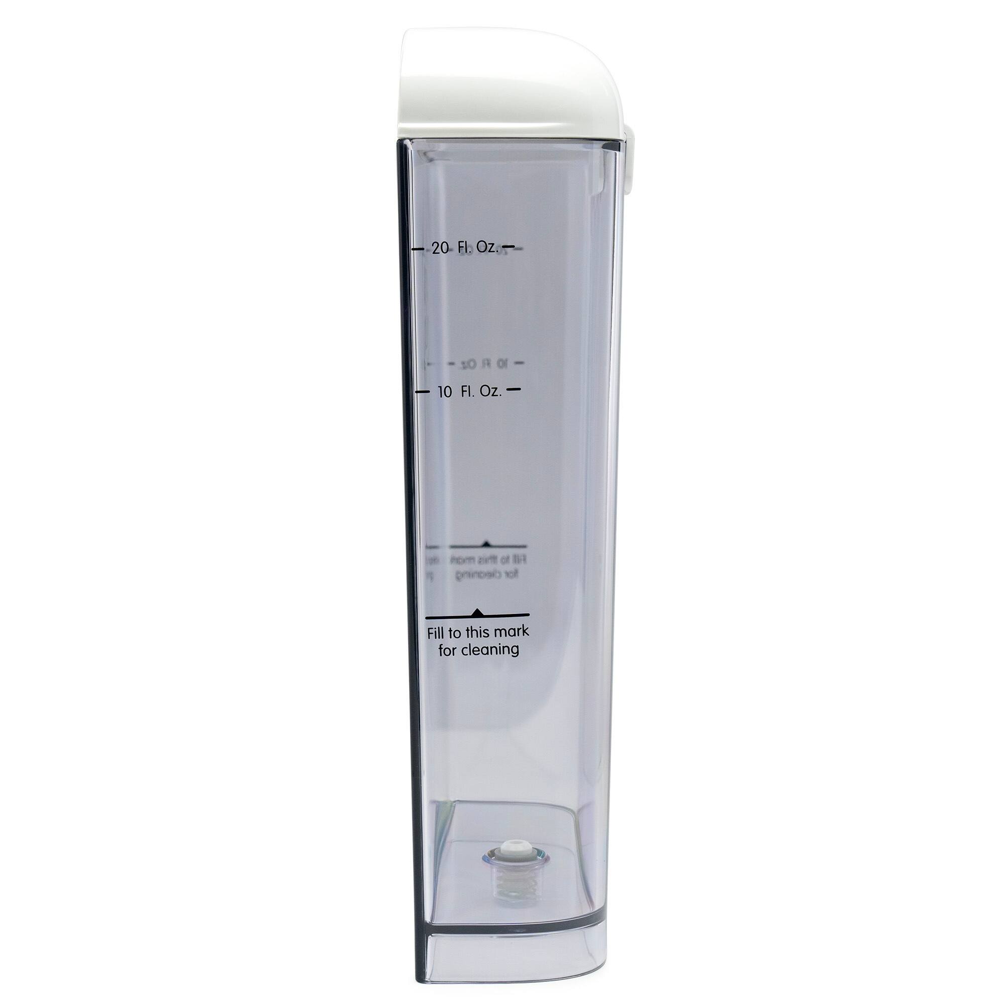 - 20 Fl. Oz.
- 10 Fl. Oz.
- Fill to this mark for cleaning