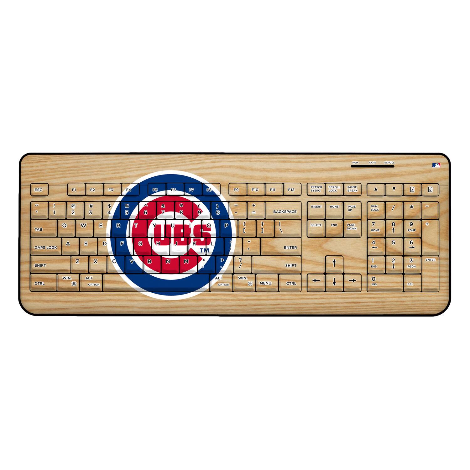 Keyscaper - Chicago Cubs Hot Dog Wireless USB Keyboard - Multicolor