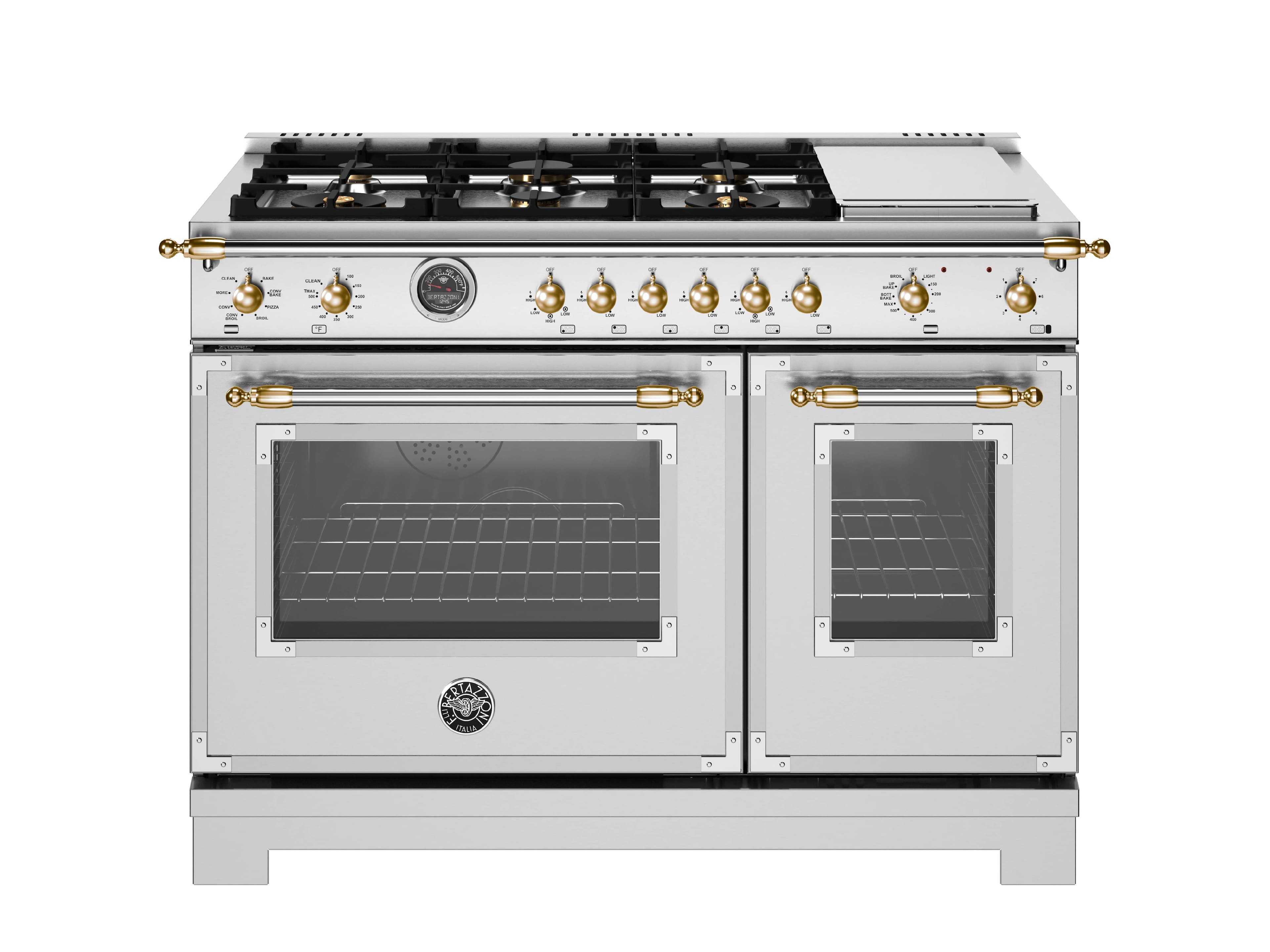 "Bertazzoni - 48"" Heritage Series Dual Fuel Range - Stainless Steel/Gold - Stainless Steel" price history on PriceWatchPro