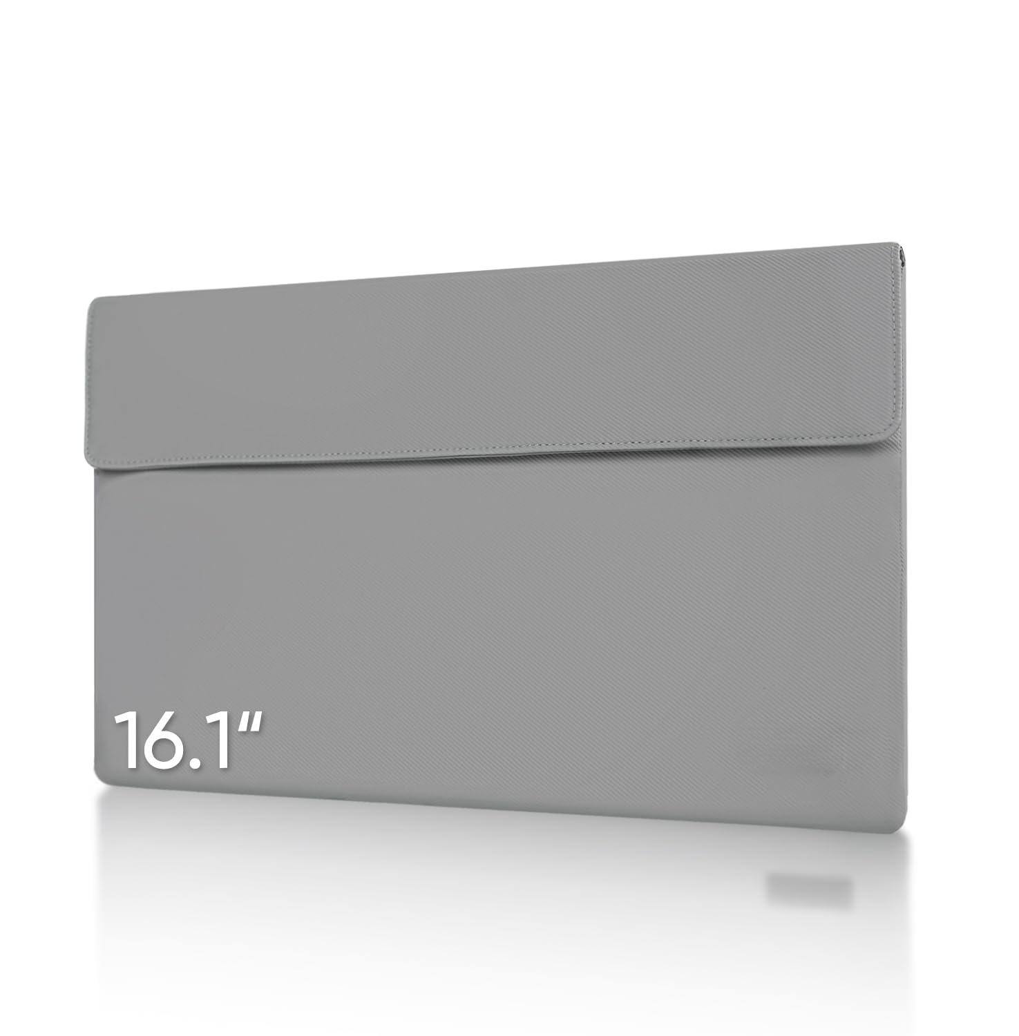 Stylel Star - Bag Laptop Compartment For Travel Premium Leather Water-resistant Soft Lining Protect Your Portable Monitor - 16.1"