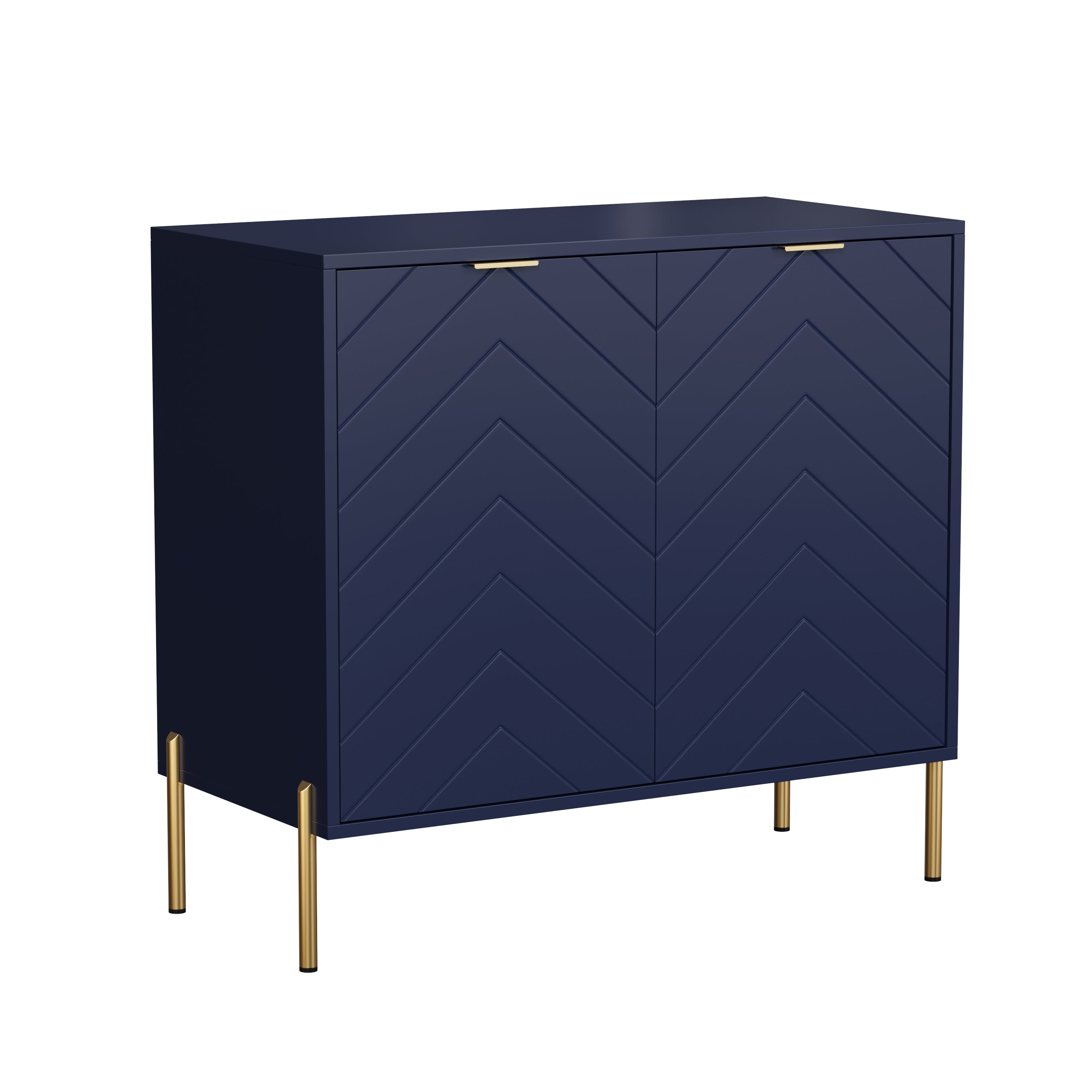 Alt View 6. Boyel Living - 2-Door Accent Cabinet Storage Cabinet in Blue - Blue.