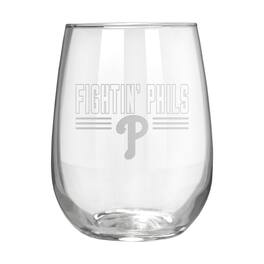 Great American Products - Etched 17oz. Rally Cry Stemless Wine Glass - Multicolor