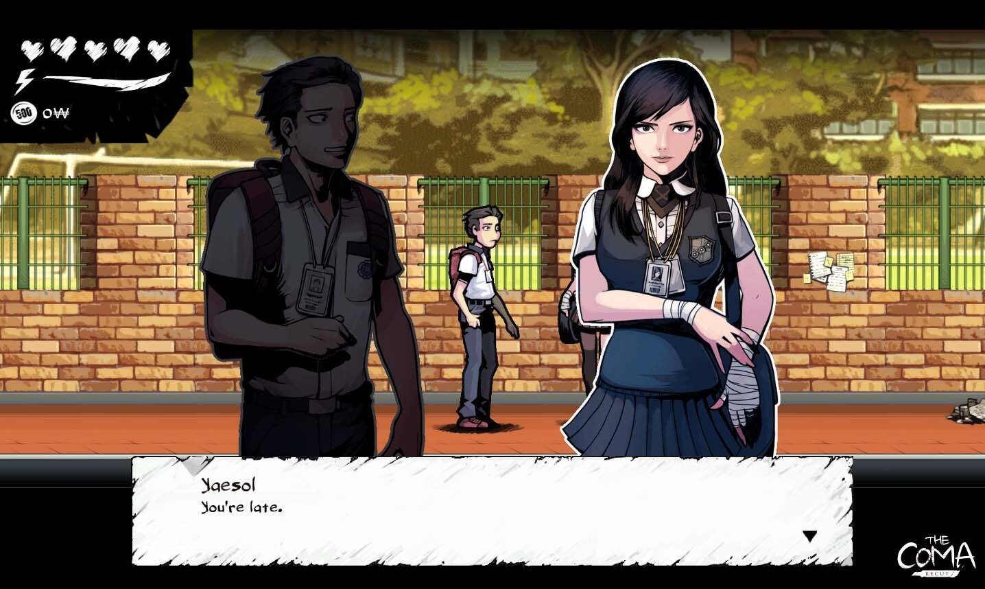 500 AAO  
Yaesol  
You're late.  

THE COMA RECUT