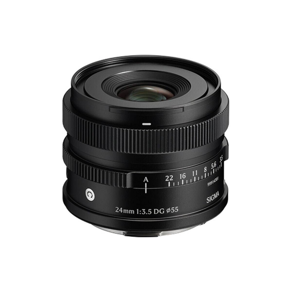 & 8 5.6 16 11 A 22 | I 99914301 SIGMA 24mm 1:3.5 DG 055