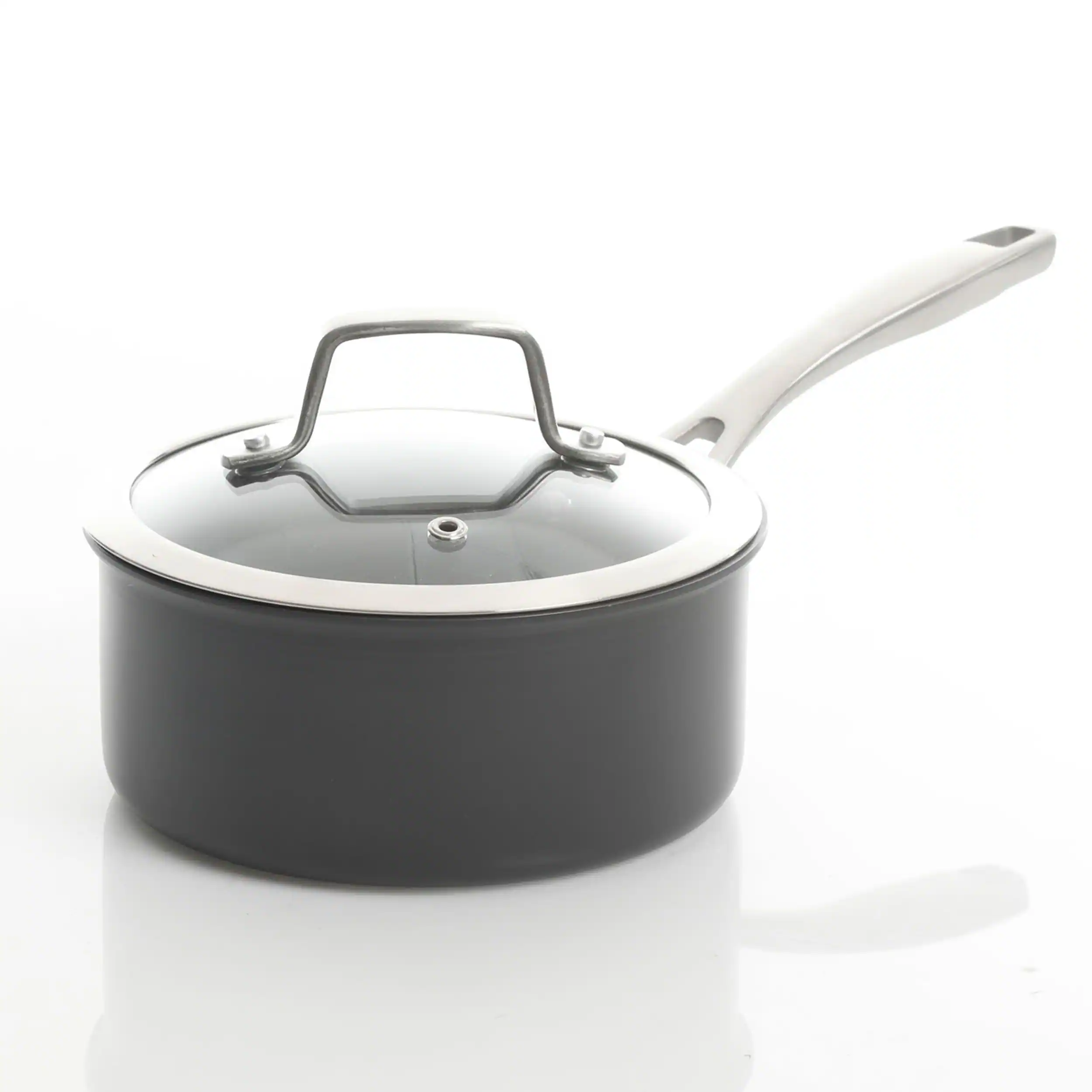 Alt View 1. Kenmore - Kenmore Pro Arbor Heights 10 Piece Nonstick Aluminum Cookware Set in Black - Black.