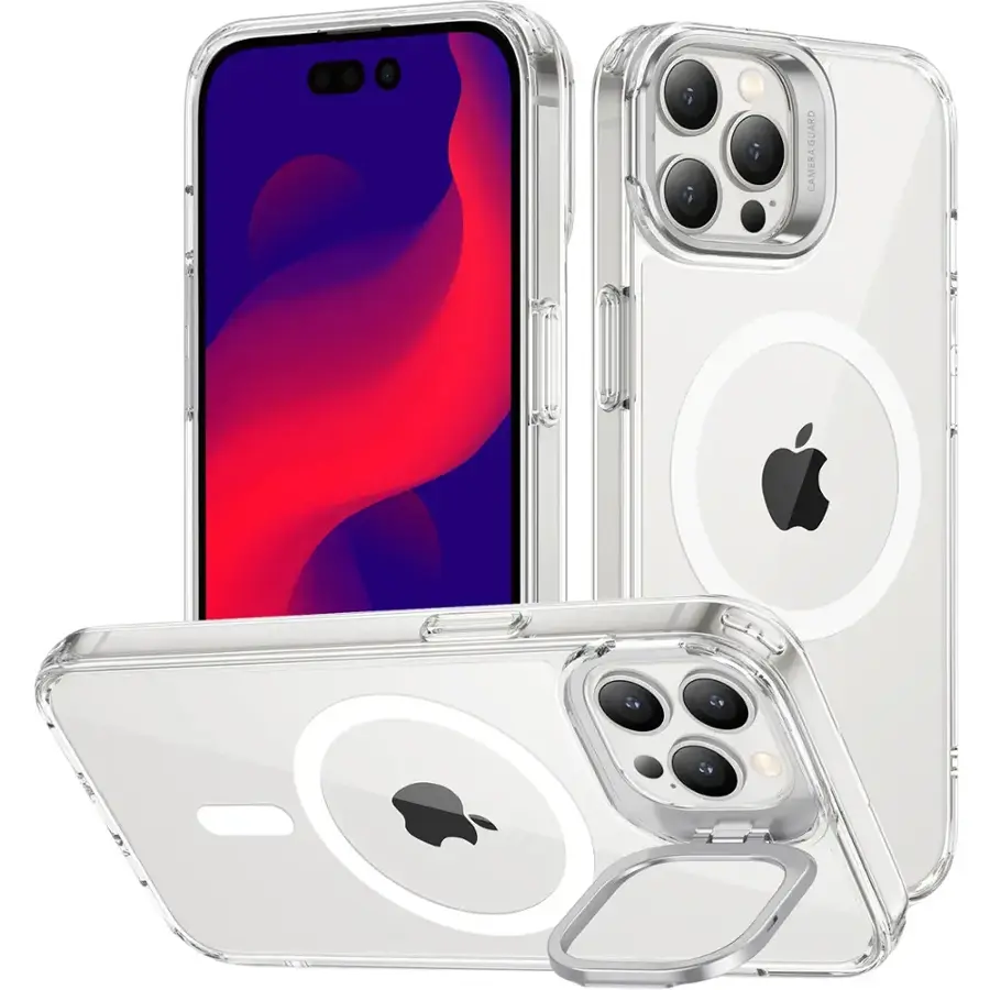Alt View 18. SaharaCase - Hybrid-Flex Kickstand Case for Apple iPhone 14 Pro Max - Clear.