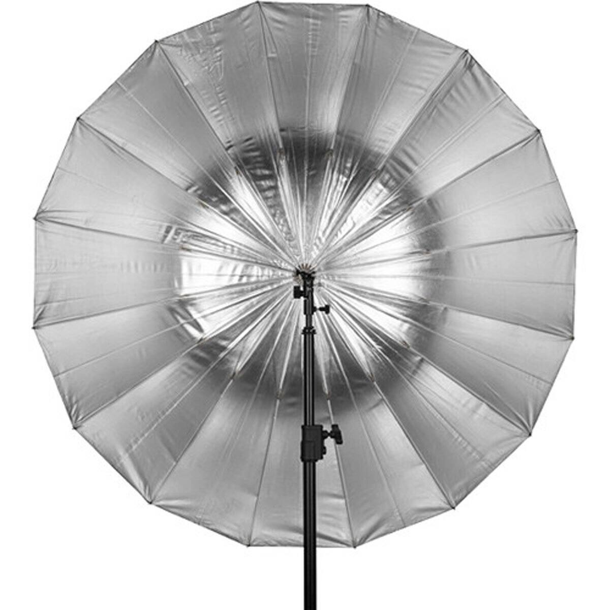 Alt View 6. Westcott - Westcott 53" Deep Umbrella with Silver Interior.