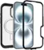 Angle. OtterBox - Defender Series Pro XT Hard Shell for MagSafe for Apple iPhone 16 - Black.