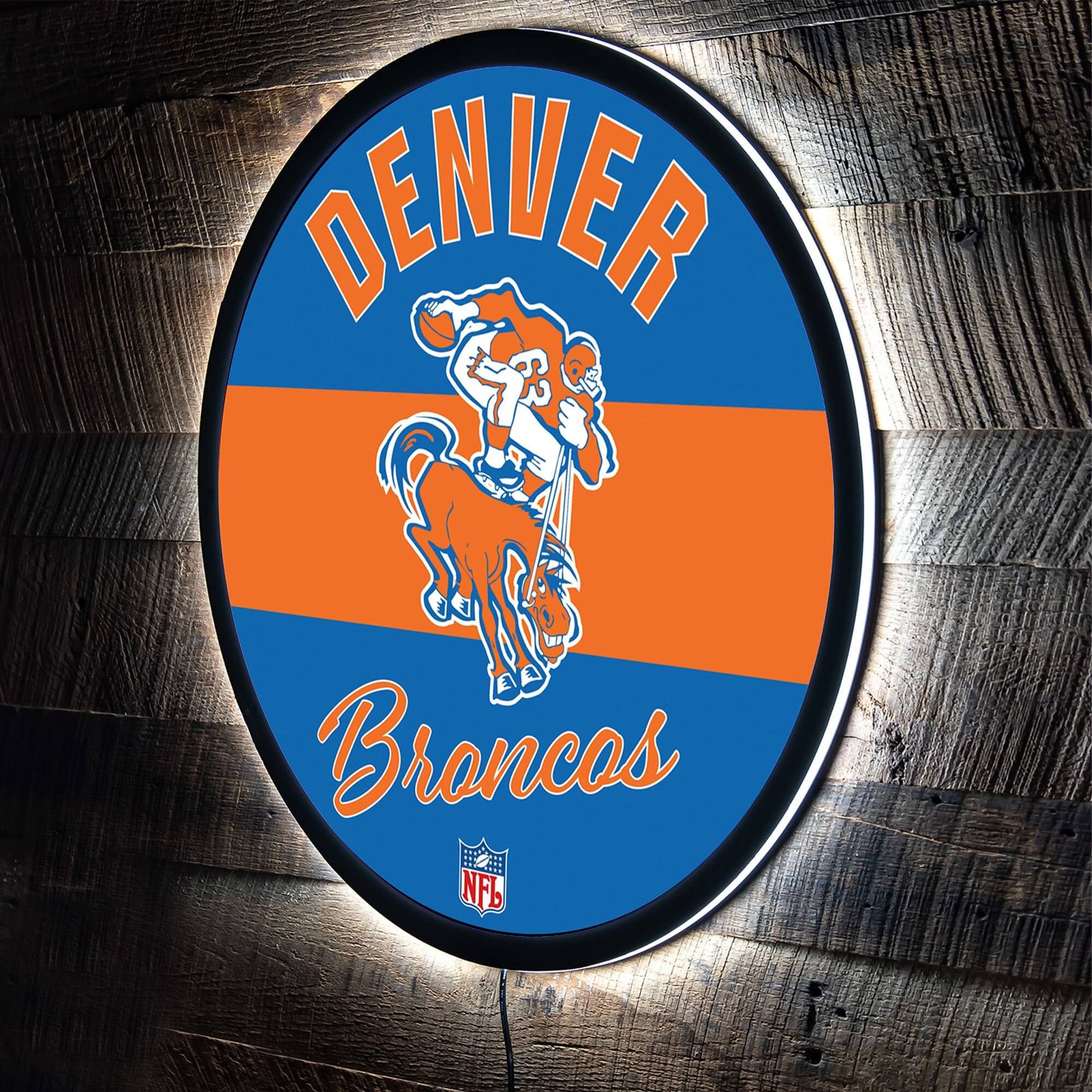 23" LED Retro Logo Round Wall Sign