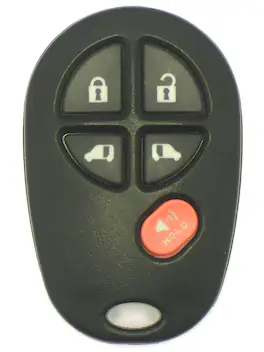 Car Keys Express - Toyota Keyless Entry Remote - 5 Buttons (Lock, Unlock, Dual Sliding Doors, and Panic) - Black