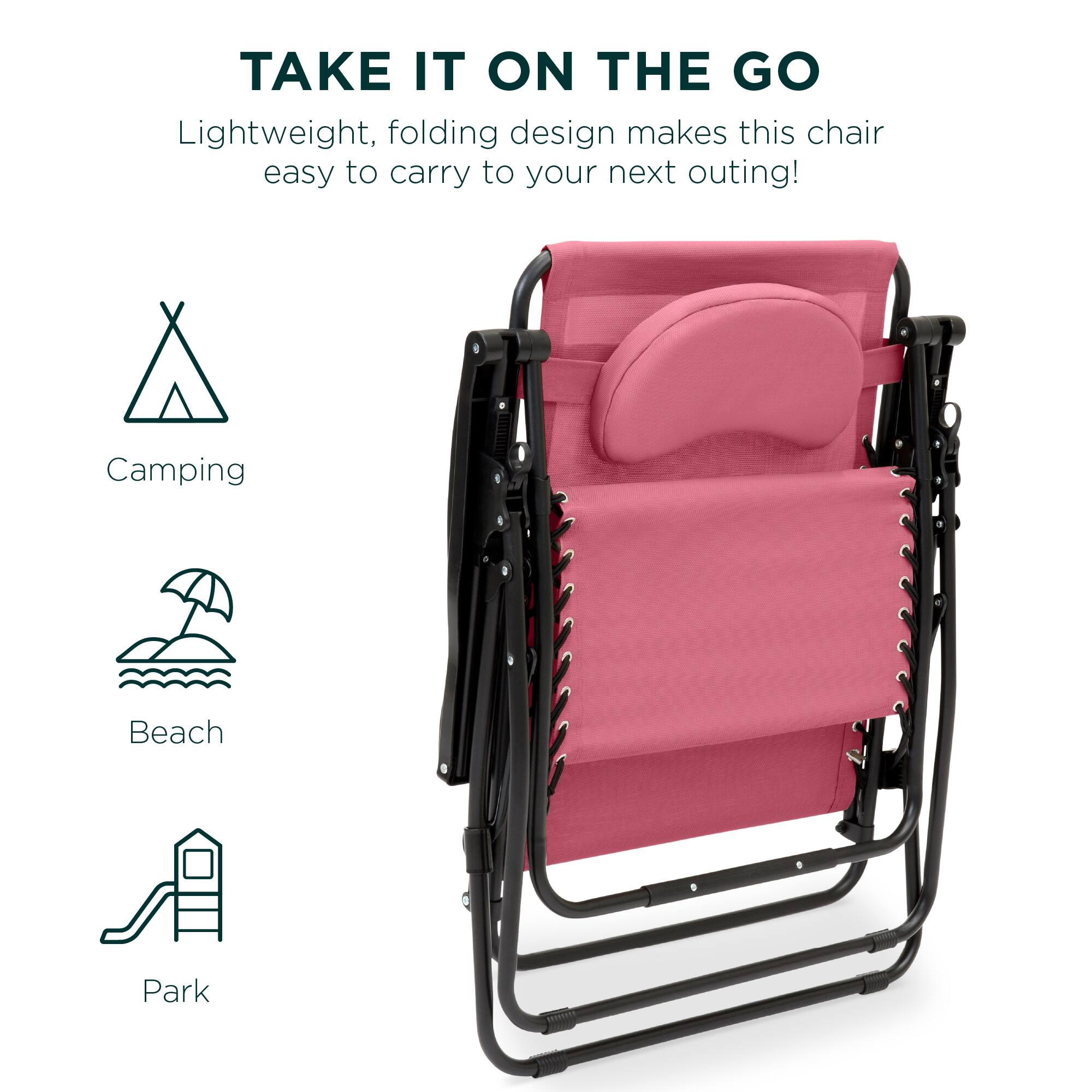 TAKE IT ON THE GO

Lightweight, folding design makes this chair easy to carry to your next outing!

Camping  
Beach  
Park
