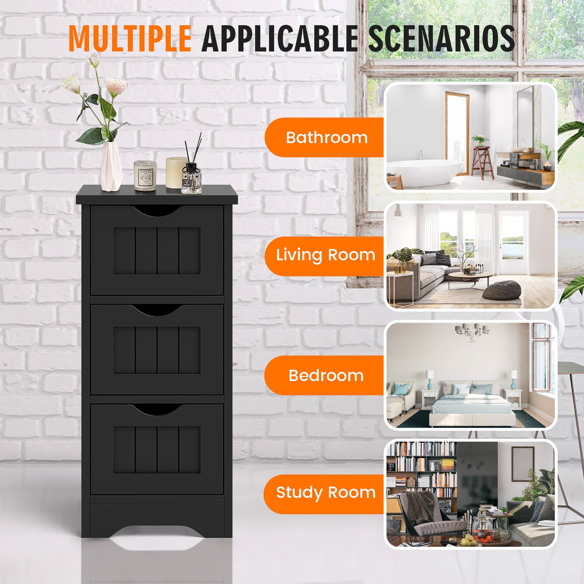 MULTIPLE APPLICABLE SCENARIOS

- Bathroom
- Living Room
- Bedroom
- Study Room