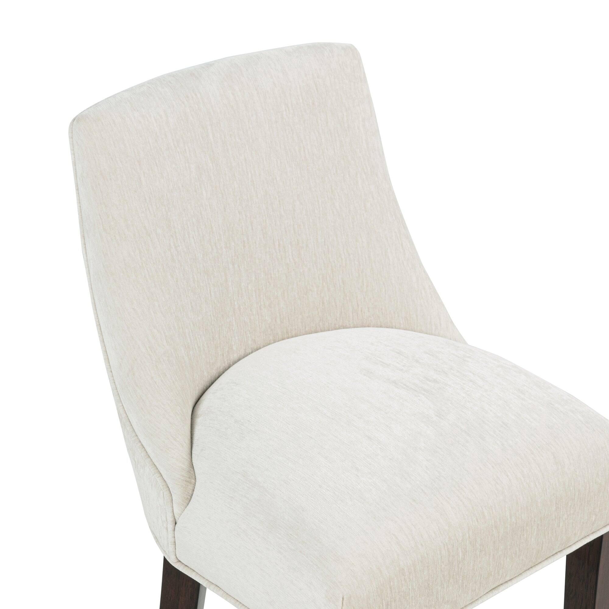 Alt View 1. Manhattan Comfort - Beever Modern Wood Upholstered Chenille Barstool - Cream.