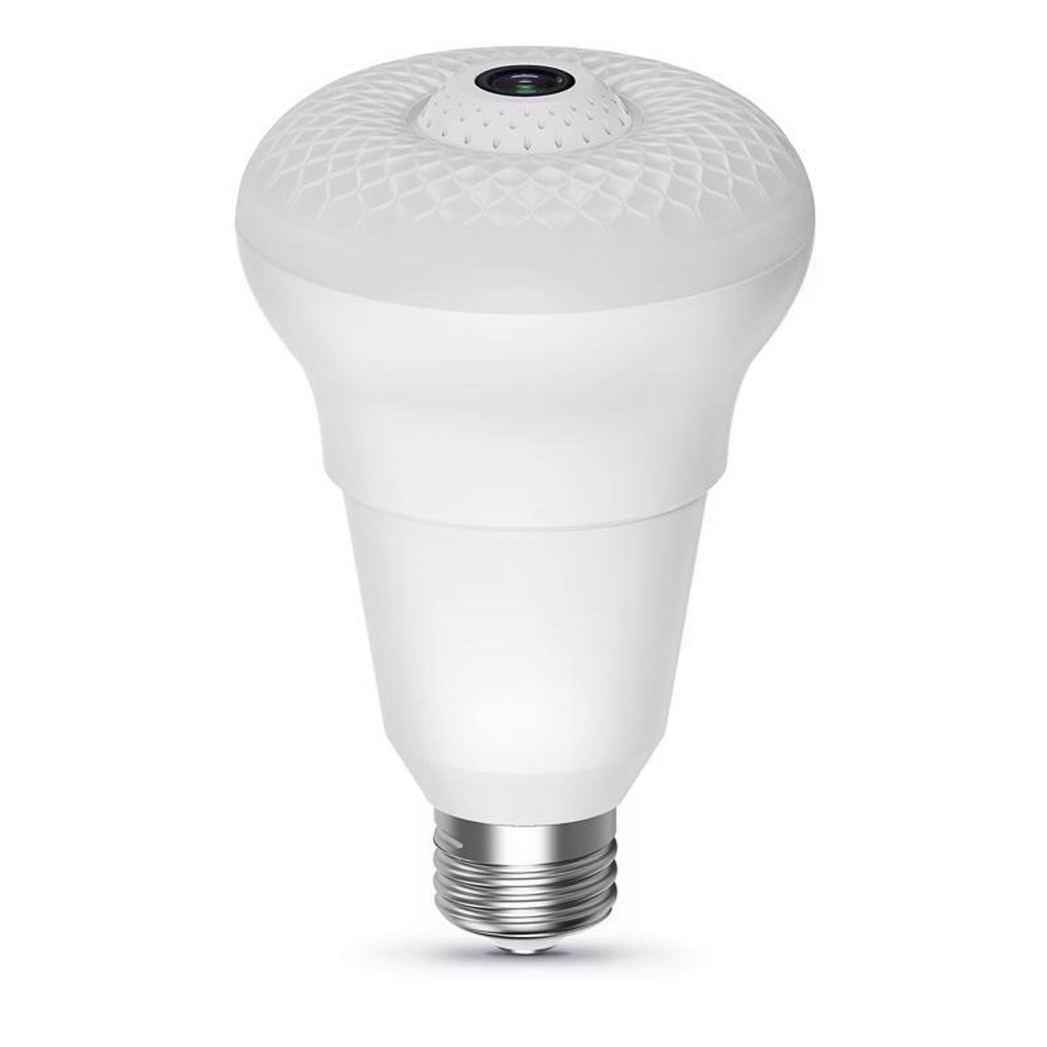 Left. FEIT ELECTRIC - Feit Smart Home A23 E26 (Medium) Smart-Enabled LED Bulb Daylight 40 Watt Equivalence 1 pk.