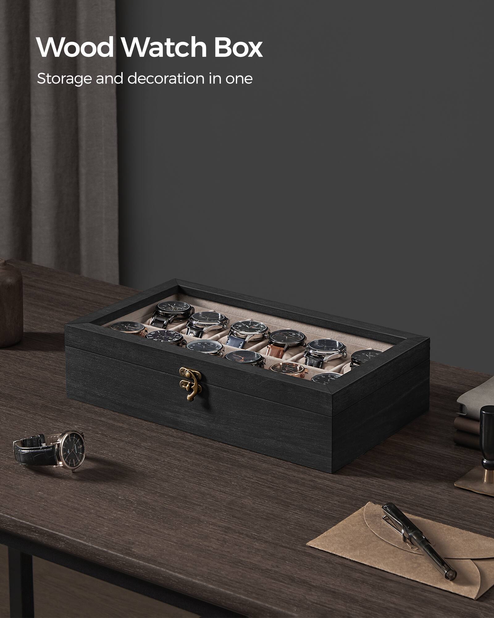 Wood Watch Box  
Storage and decoration in one