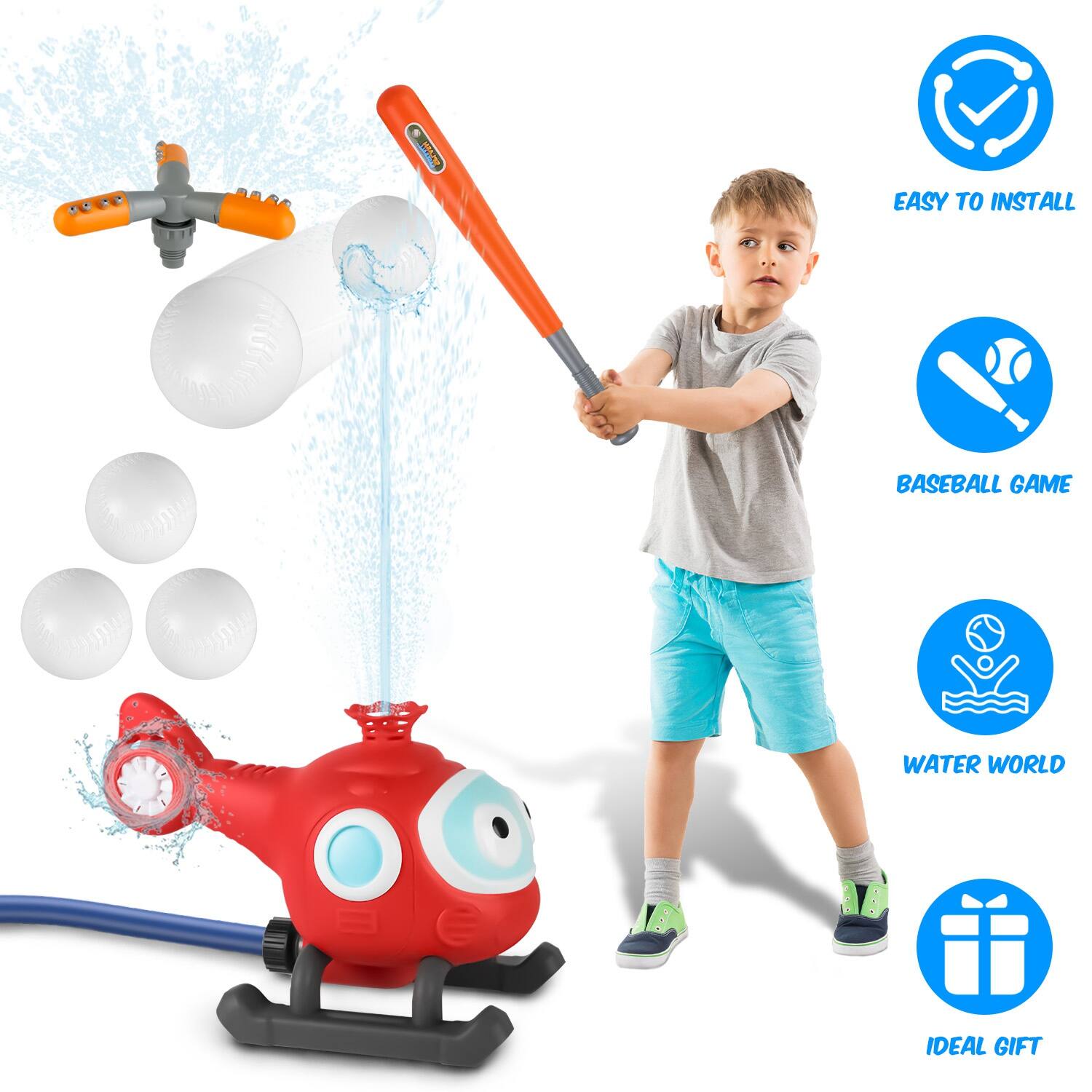 EASY TO INSTALL  
BASEBALL GAME  
WATER WORLD  
IDEAL GIFT